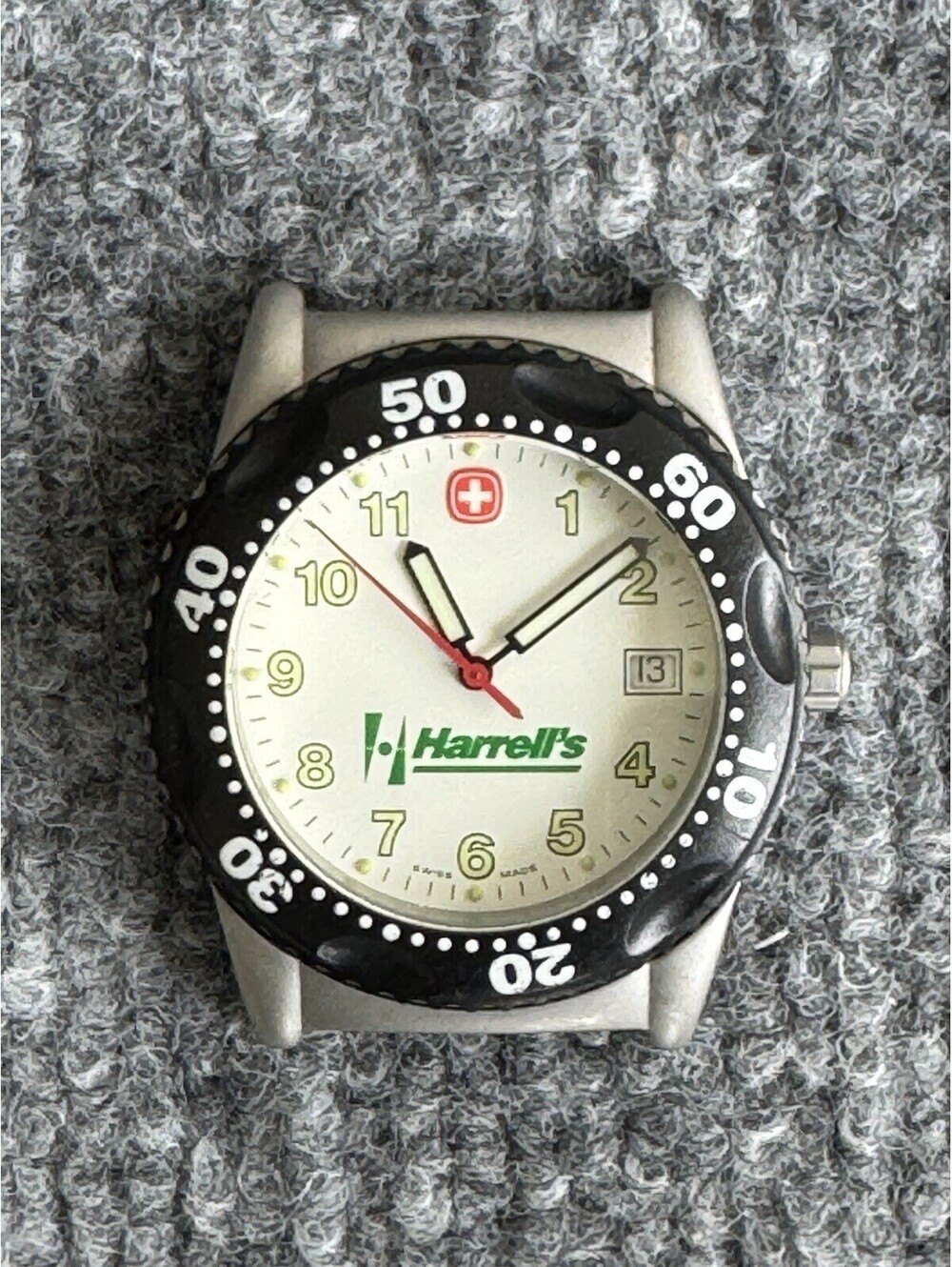 Swiss Military 095.0430 Swiss Made Quartz Watch 50M Stainless – Harrell’s Logo